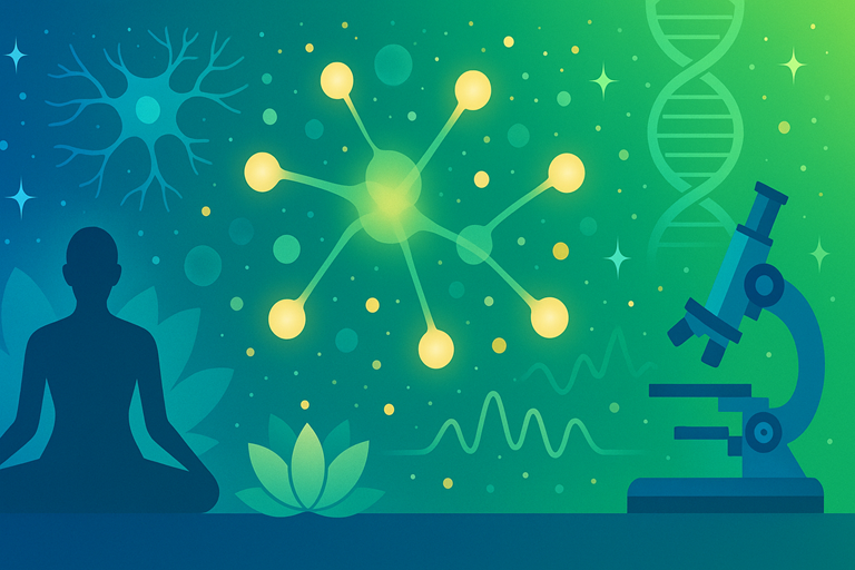 Symbolic visualization of microvita bridging mind and matter